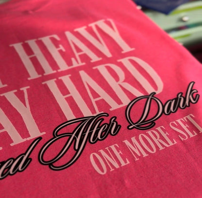 Lift Heavy Pray Hard – Women’s Pink Edition | Forged After Dark l