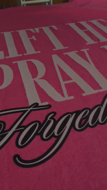 Lift Heavy Pray Hard – Women’s Pink Edition | Forged After Dark l